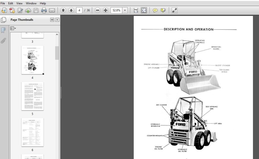 New Holland Ford 340 Compact Loader Service Manual 40034010 - PDF ...