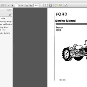 New Holland Ford 6000 Tractor Service Repair Manual (40600010) NHFord 6000 - PDF Download