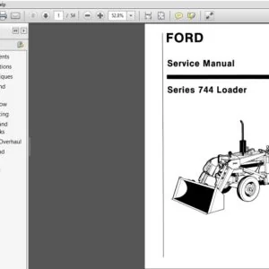 New Holland Ford Loader 744 Series Series Manual 40074410 - PDF DOWNLOAD
