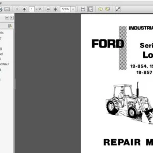 New Holland Ford Loader Series 745 Repair Manual 40074510 - PDF DOWNLOAD