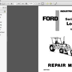 New Holland Ford Series 745 Loader 19-863 Service Repair Manual (40074530) - PDF Download