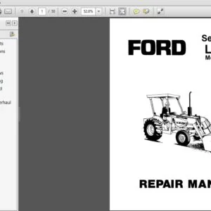New Holland Ford Series 745 Loader Service Repair Manual (40074511) - PDF Downlaod
