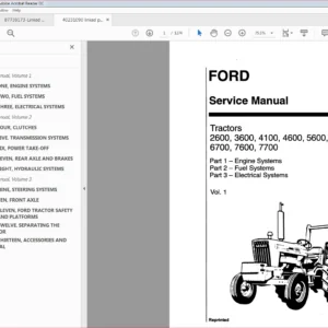 New Holland Ford Tractor 2600_7700 Service Manual 40231090 - PDF DOWNLOAD