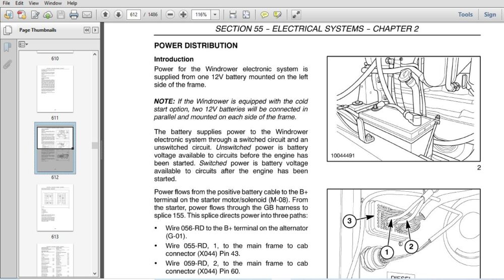 New Holland H8040 Windrower Service Repair Manual (84211418) - NH H8040 ...