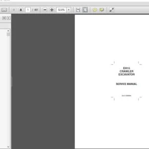 New Holland Hydraulic Excavator EH15 Service Repair Manual (6-79880NA) - NH Hydraulic Excavator EH15 - PDF Download