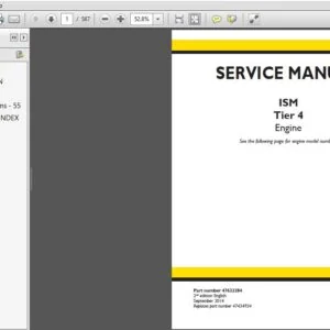 New Holland ISM Tier 4 Engine Service Repair Manual(47632284) - New Holland ISM Tier 4 - PDF DOWNLOAD