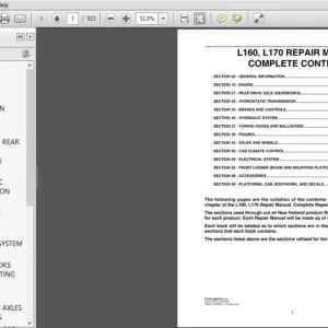 New Holland L160 and L170 SkidSteer Service Manual 87634734 - PDF DOWNLOAD