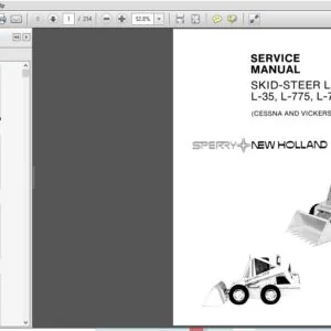 New Holland L35 L775 L778 L779 Service Manual Skid Steer Loader 40003531 - PDF DOWNLOAD