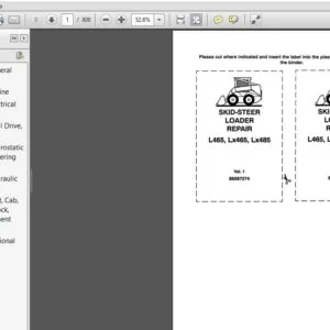 New Holland L465 LX465 LX485 Skid-Steer Loader Service Repair Manual (86587274) - PDF Download