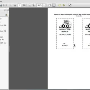New Holland LS140 LS150 Skid-Steer Service Repair Manual (87036977) NH LS140 LS150 - PDF Download