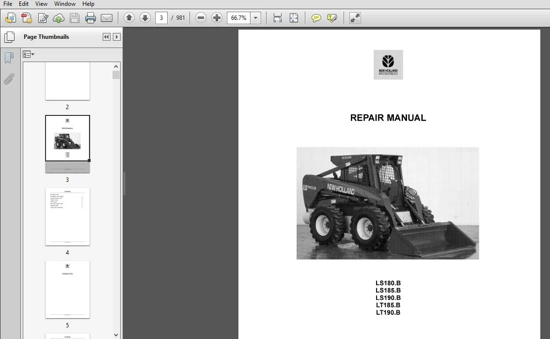 New Holland LS180.B LS185.B LS190.B LT185.B LT190.B Service Repair Manual (6-80050NA) - NH - PDF Download - Image 3
