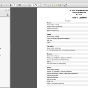 New Holland LW130.B Wheel Loader Service Manual (6-73002NAR0) - New Holland LW130.B - PDF Download