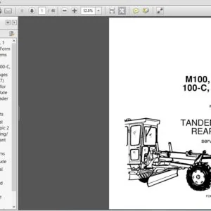 New Holland M100, 100B, 100C, 150C, 200C Motor Graders Tandems and Rear Axle Service Manual - PDF DOWNLOAD
