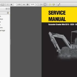 New Holland Mini Crawler Excavator EC15 EC25 EC35 EC45 Service Manual 8661172601R0 - PDF DOWNLOAD