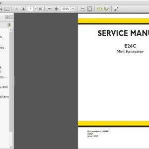 New Holland Mini Excavator E26C Service Repair Manual (51422603) - New Holland Mini Excavator E26C - PDF Download