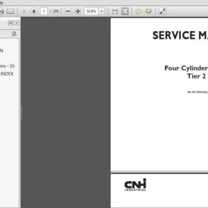 New Holland NEF Four Cylinder Mechanical Tier 2 & Stage II Engine Service Manual (47899763) - PDF Download