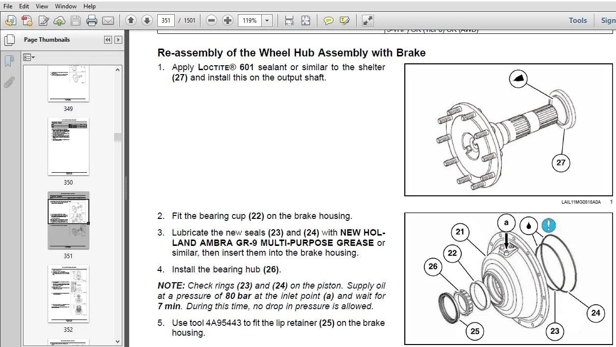 New Holland RG140.B VHP RG170.B VHP RG200.B VHP Motor Graders Service Repair Manual (48050423D) - PDF Download - Image 3