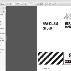 New Holland SF550 Tractor Service Repair Manual (86611363) New Holland SF550 - PDF Download