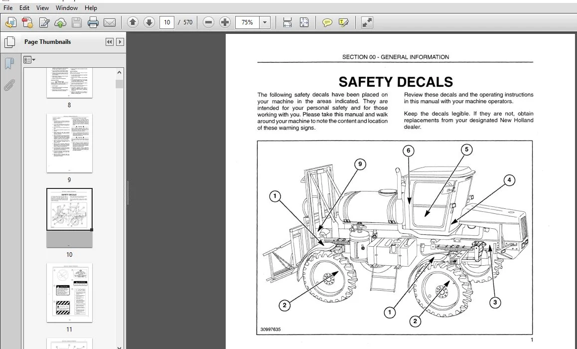 New Holland SF550 Tractor Service Repair Manual (86611363) New Holland SF550 - PDF Download - Image 3