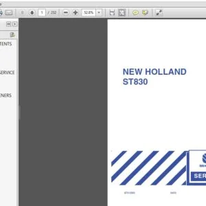 New Holland ST830 Tractor Service Repair Manual (87012593) New Holland ST830 - PDF Download