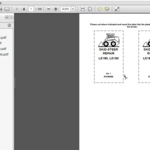 New Holland Skid Steer LS180 LS190 Service Repair Manual (87036989) - NH - PDF Download