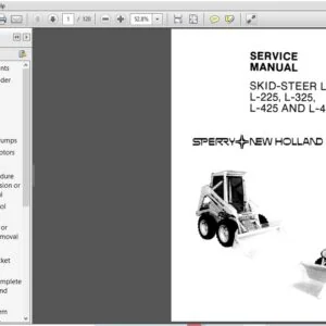 New Holland Skid Steer Loader L225 L325 L425 L445 NH Service Manual 40022541 - PDF DOWNLOAD