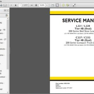 New Holland Skid Steer Compact Track Loader 200 Series Tier 4B (final) Service Manual 47851950 - PDF DOWNLOAD