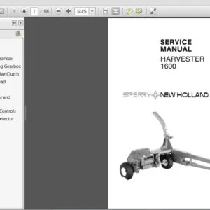 New Holland Sperry 1600 Harvester Service Repair Manual (40160010) NH Sperry 1600 - PDF Download