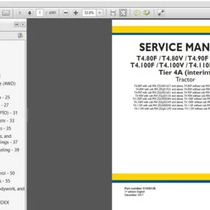 New Holland T4.80F T4.80V T4.90F T4.90V T4.100F T4.100V T4.110F T4.110V Tier 4A (interim) Tractor Service Manual - PDF Download