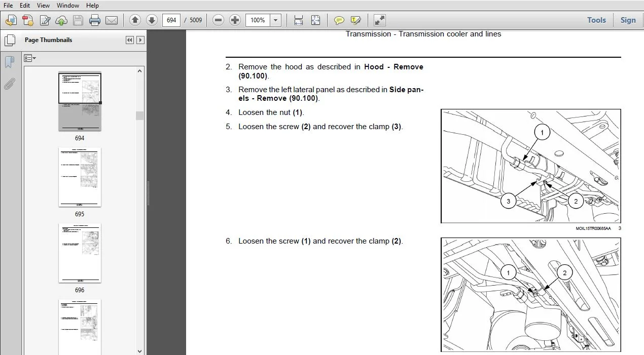 New Holland T5.110, T5.120 Electro Command Tier 4B (final) Tractor Service Manual (51487916) - PDF Download - Image 2