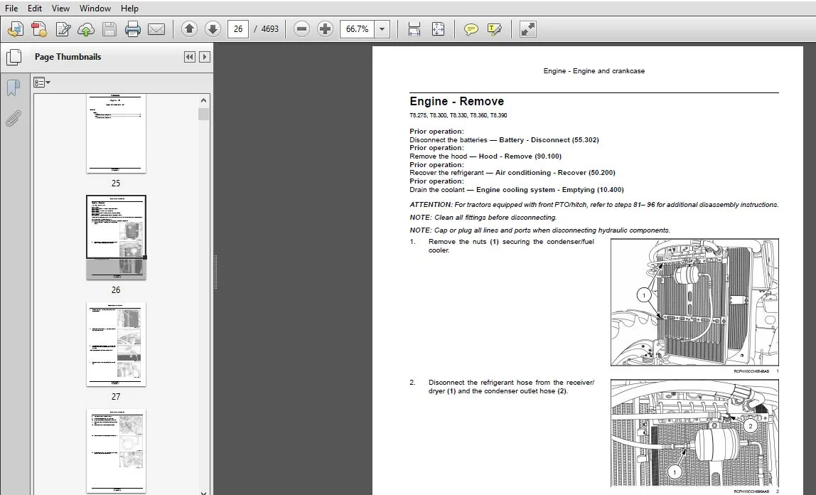 New Holland T8.275 T8.300 T8.330 T8.360 T8.390 (PST) Tractor Service Manual (47533607) - PDF Download - Image 2
