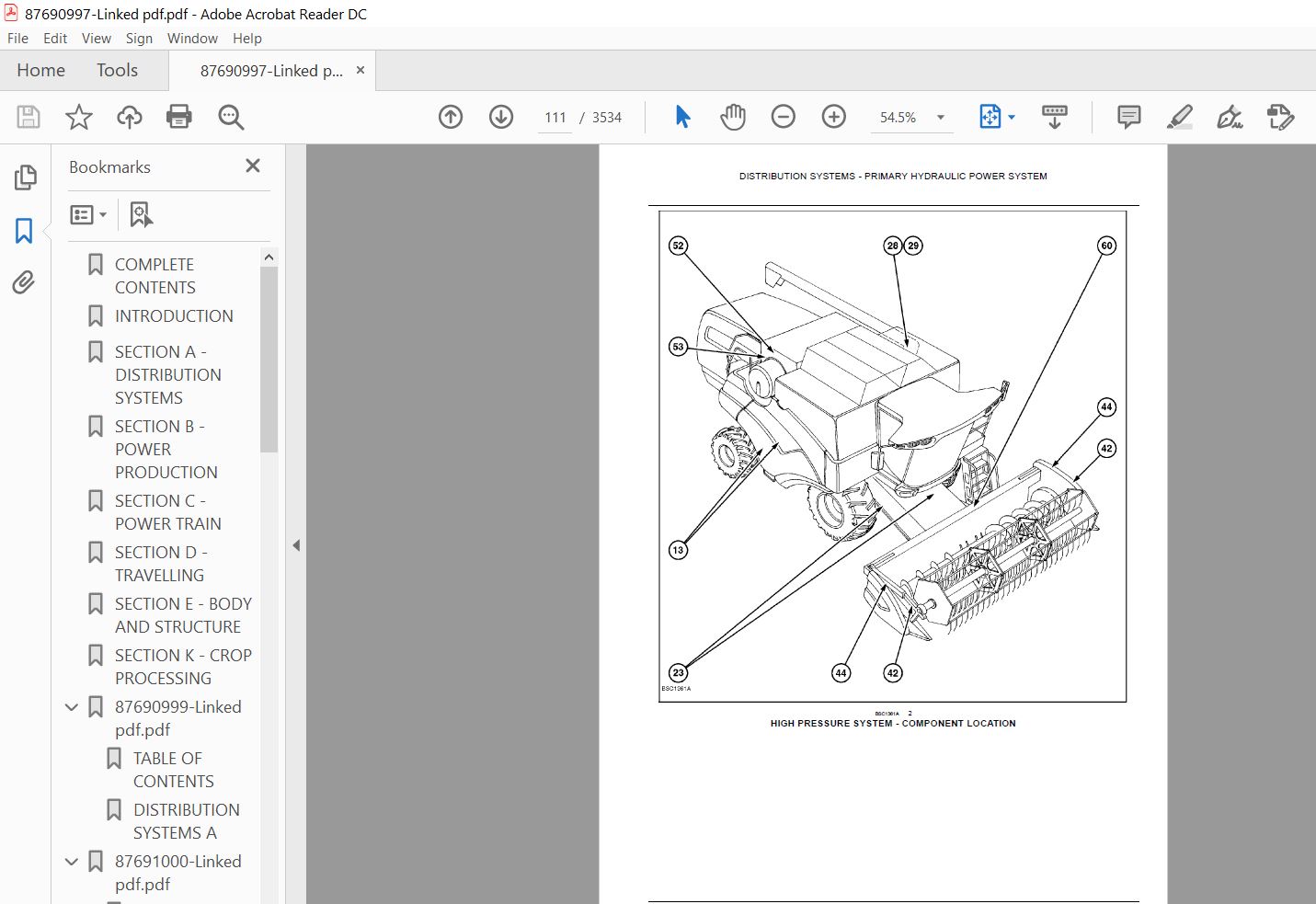 New Holland Tractor CX8070,CX8080,CX8090 Combine Service Manual - PDF ...