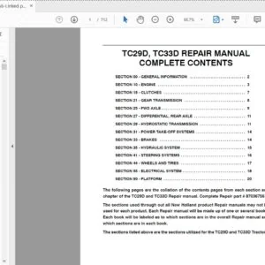 New Holland Tractor TC29D TC33D Service Manual 87036756 - PDF DOWNLOAD