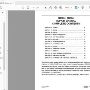 New Holland Tractor TD80D, TD95D Repair Manual 87658938 - PDF DOWNLOAD