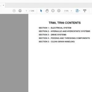 New Holland Tractor TR89, TR99 Service Manual 86589290 - PDF DOWNLOAD
