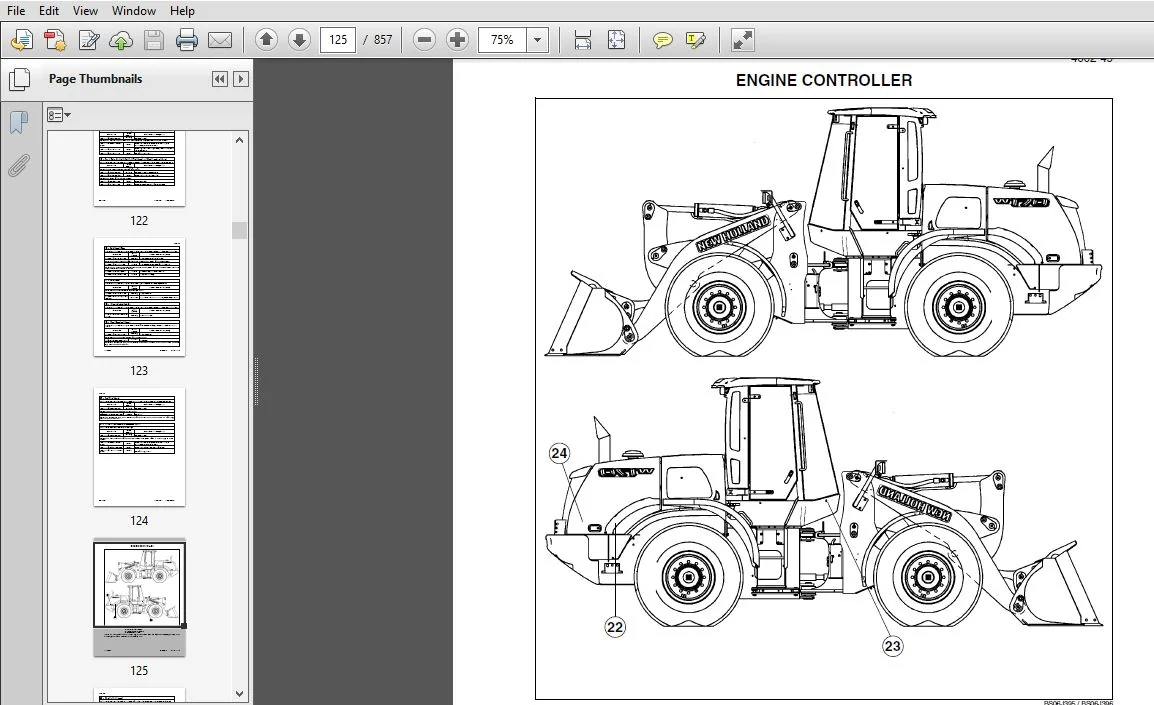 New Holland W190B Tier 3 Wheel Loader Service Repair Manual (84299253R0) New Holland W190B - PDF Download - Image 3