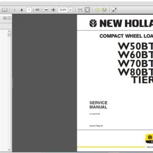New Holland W50BTC W60BTC W70BTC W80BTC Tier 3 87734623 Repair Manual - PDF DOWNLOAD