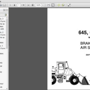 New Holland Wheel Loader 645 645B Brakes & Air System Service Manual - PDF DOWNLOAD
