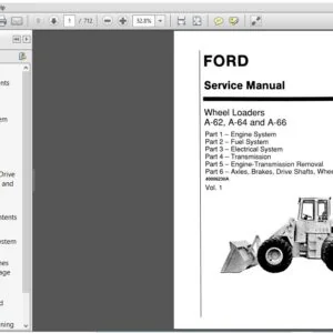 New Holland Wheel Loader A62 A64 A66 Service Repair Manual 40006230 - NH Wheel Loader A62 A64 A66 - PDF Download