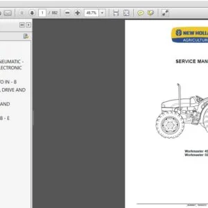 New Holland Workmaster 45 & 55 Tractor Service Repair Manual (84269847) - PDF Download
