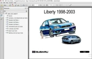 1998  - 2003 Subaru Liberty Complete Factory Service Repair Workshop Manual - PDF DOWNLOAD