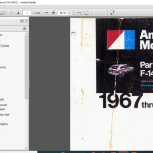 Amc 1967-1973 Technical Service Manual+Parts Manual - PDF DOWNLOAD