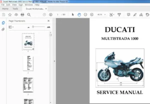 Ducati Multistrada 1000 Service Manual 2003 - 2006 - PDF DOWNLOAD