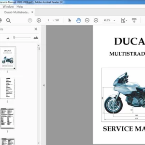 Ducati Multistrada 1000 Service Manual 2003 - 2006 - PDF DOWNLOAD