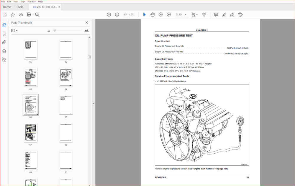 Hitachi AH350-D AH400-D Articulated Dump Truck Service Manual - PDF ...