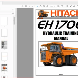 Hitachi EH1700 Dump Truck Hydraulic Schematic+Training Manual - PDF DOWNLOAD