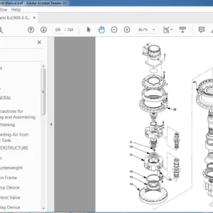 Hitachi Ex1900-5 Excavator Technical Manual - PDF Download