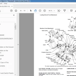 Hitachi Ex1900-5 Excavator Technical Operation Manual (TTLA-0597-EX) - PDF Download