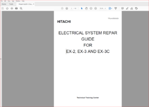 Hitachi Ex200-3 Excavator Electrical Circuit Diagram Manual - PDF Sns-Brigh10