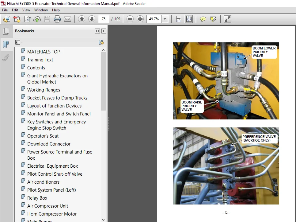 Hitachi Ex5500-5 Excavator Technical General Information Manual (TTLA-0578-EX) - PDF Download - Image 2